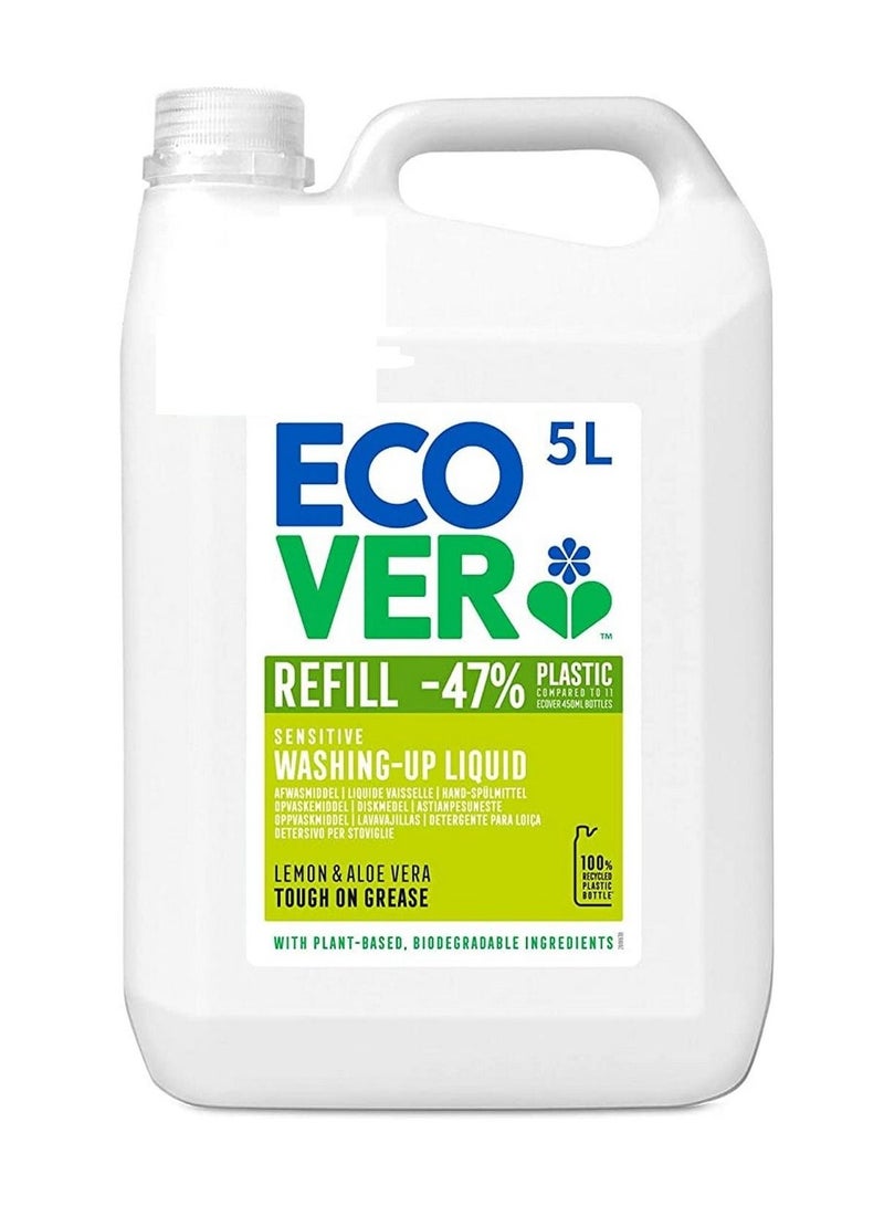 Ecover Washing Up Liquid Refill Lemon & Aloe Vera 5 L